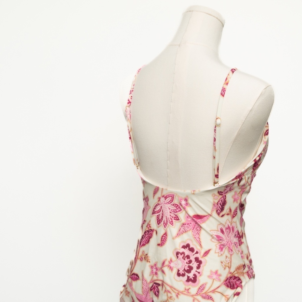 Seafolly Floral Drawstring Keyhole One Piece Swimsuit - Picture 5 of 11